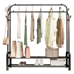 perchero zapatero / doble barra