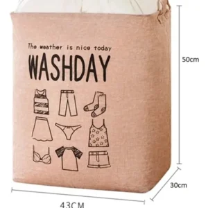 canasto de tela para ropa / gris