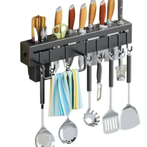 soporte colgante para cuchillos y utensillos de cocina